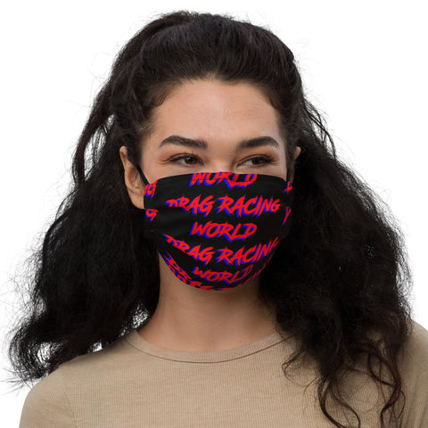 Drag Racing World Premium face mask