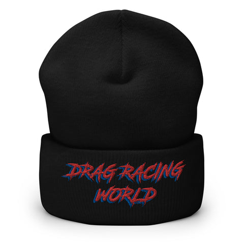 Drag Racing World Cuffed Beanie