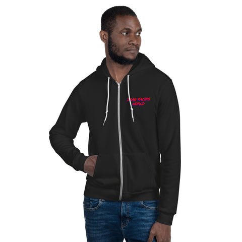 Drag Racing World Hoodie sweater with zipper